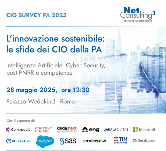 CIO Survey PA 2025 – L’innovazione sostenibile: le sfide dei CIO della PA