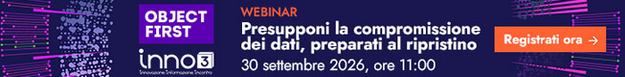 Webinar Object First: Presupponi la compromissione dei dati, preparati al ripristino